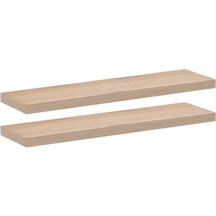 2 estantes flotantes de madera compuesta 60x23,5x4 cm - comfortxl