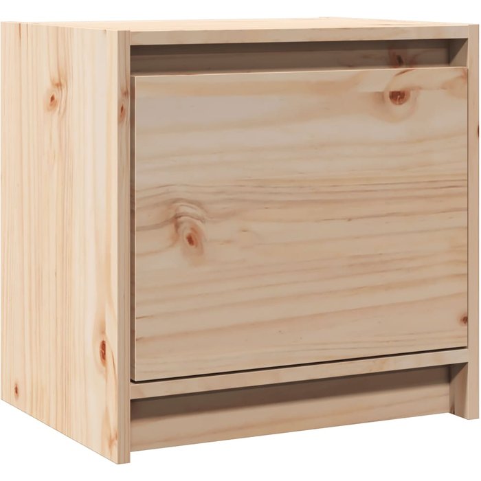 Mesita de noche,mesilla de noche madera maciza de pino 40x30,5x40 cm cfw63955