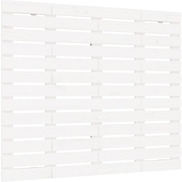 Cabecero cama de pared madera maciza pino blanco 146x3x91,5 cm - comfortxl