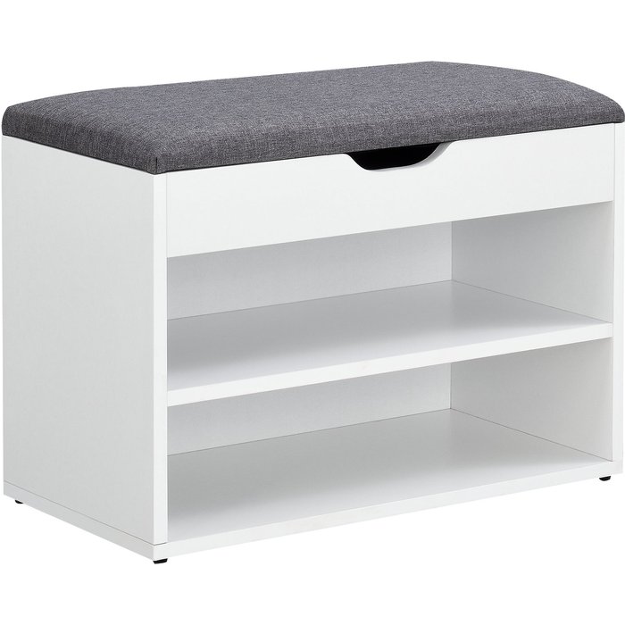 Banco zapatero 46 x 60 x 30 cm blanco gris 03_0007656