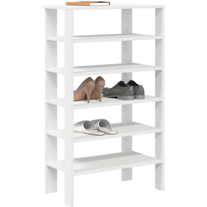 Zapatero madera contrachapada blanco 61x32x105 cm vidaxl