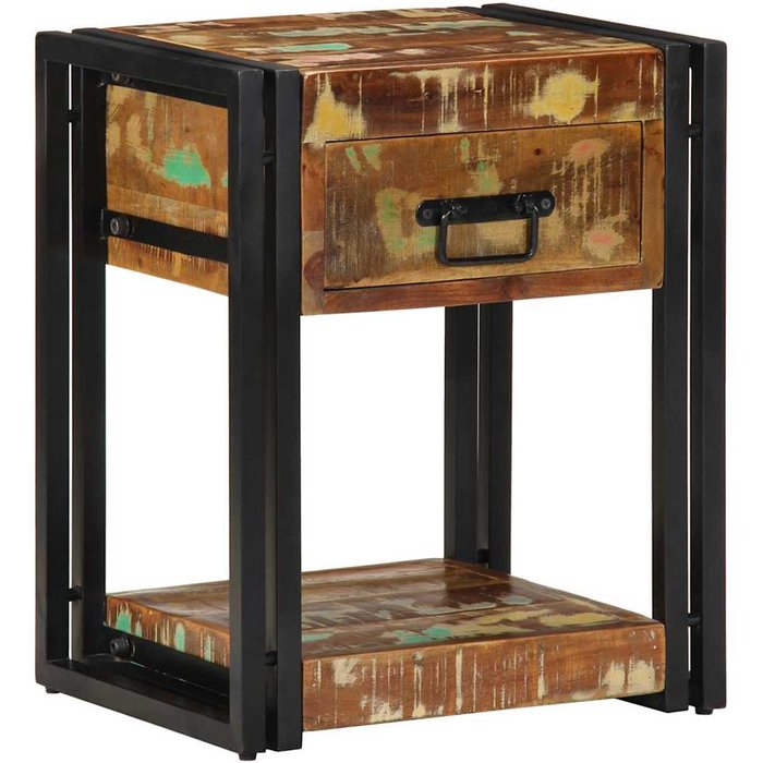 Armario de noche 2 pcs 40 x 35 x 50 cm madera sólida recuperada vidaxl