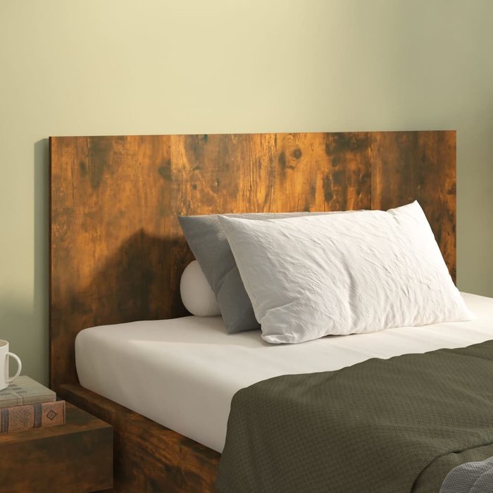 Cabecero roble ahumado 120x1,5x80 cm madera contrachapada