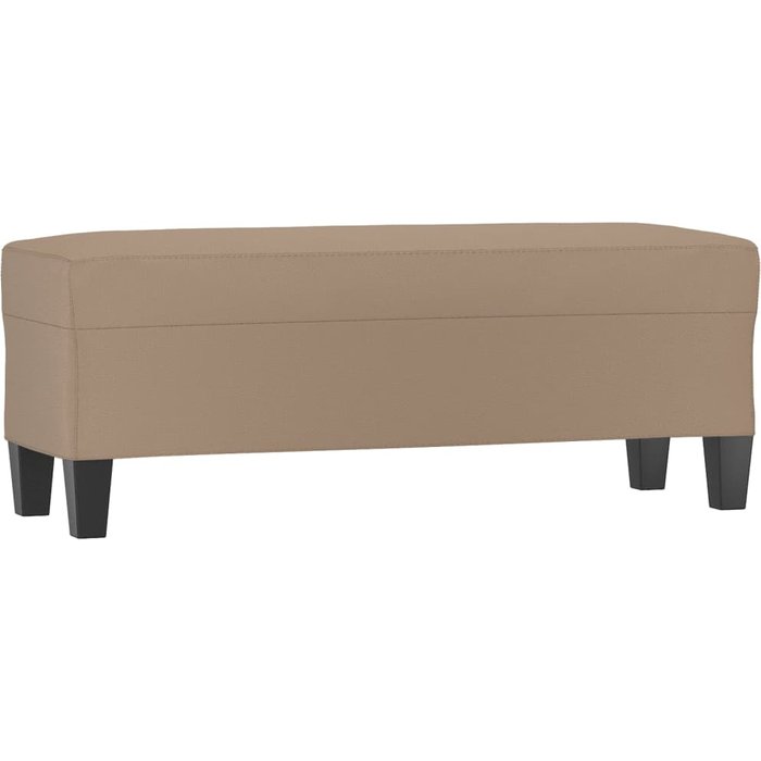 Banco/banqueta 100 x 35 x 41 cm material sintético beige 02_0010562