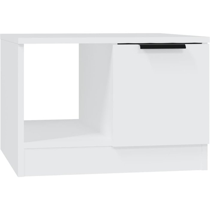 Mesa de centro de contrachapado blanco 50x50x36 cm - comfortxl