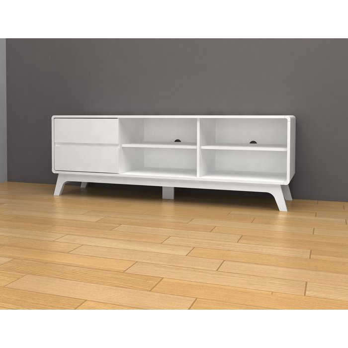 Mueble bajo tv dn cabinet 2 cajones, cambria 151x53 cm