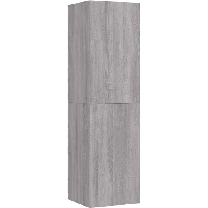 Mueble de tv de pared sonoma gris 30,5 x 30 x 110 cm - comfortxl