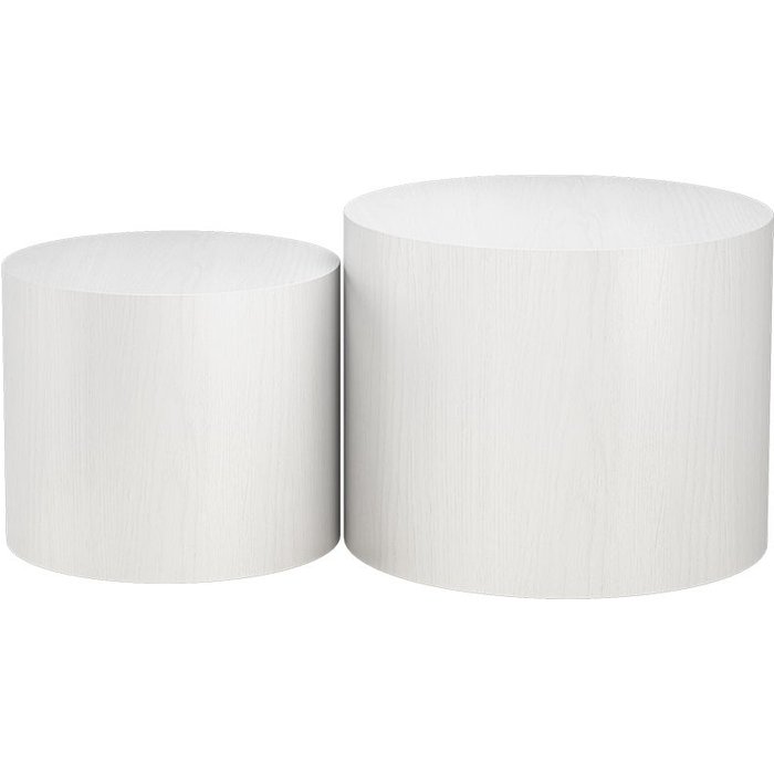 Vicco juego de mesa de centro giva, blanco, 48 x 48 cm