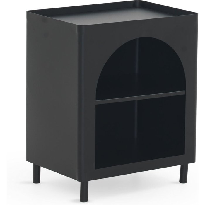 Mesa auxiliar metalica negra