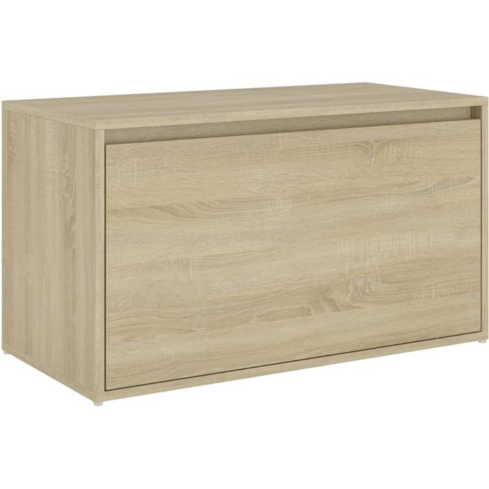 Banco pasillo madera de ingeniería roble sonoma 80x40x45 cm - comfortxl