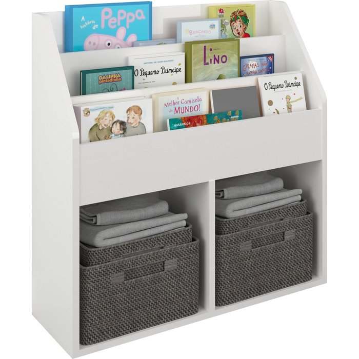 Estantería para revistas lugo, blanco, 72 x 31 x 79 cm