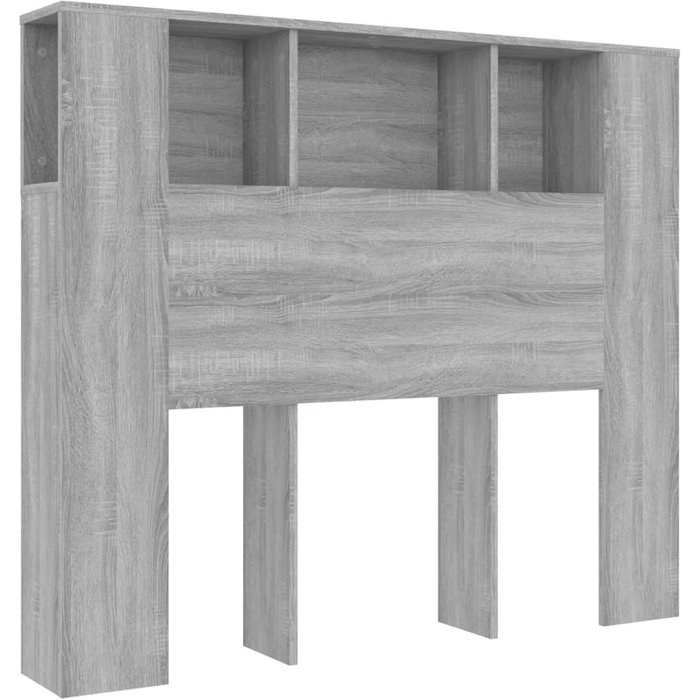 Mueble cabecero gris sonoma 120x18,5x102,5 cm - comfortxl