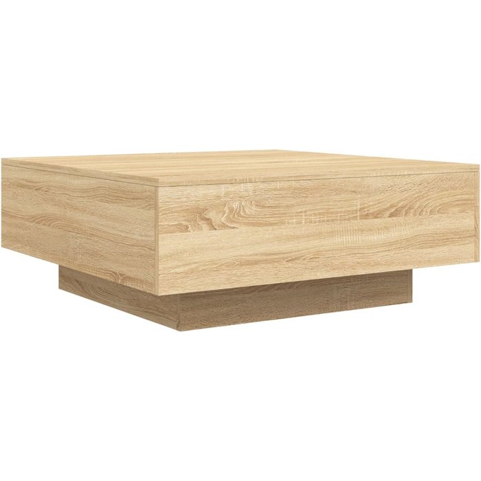 Mesa de centro madera de ingeniería roble sonoma 80x80x31 cm