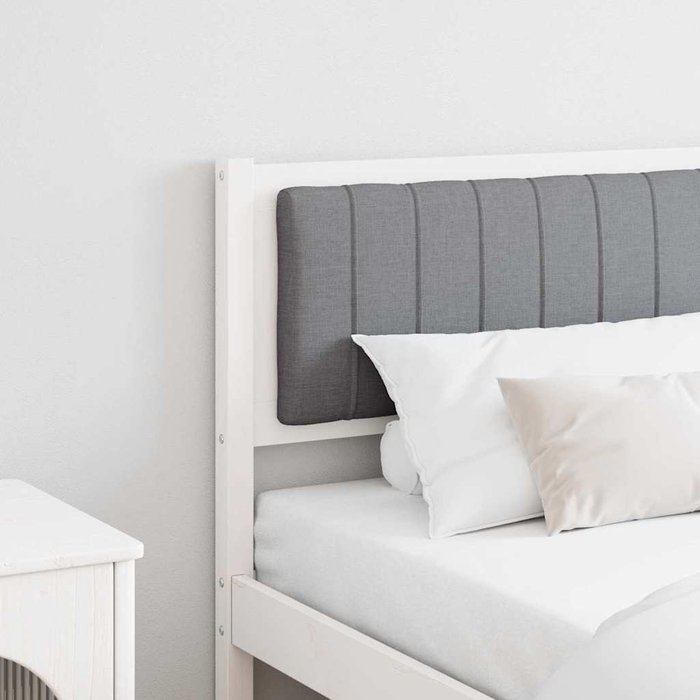 Cabecero tapizado con cabecera 180 cm madera de pino macizo vidaxl