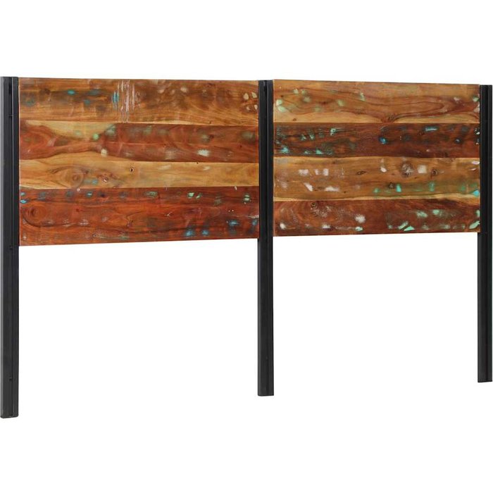 Cabecero 180 cm madera maciza reciclada y hierro cfw3465944