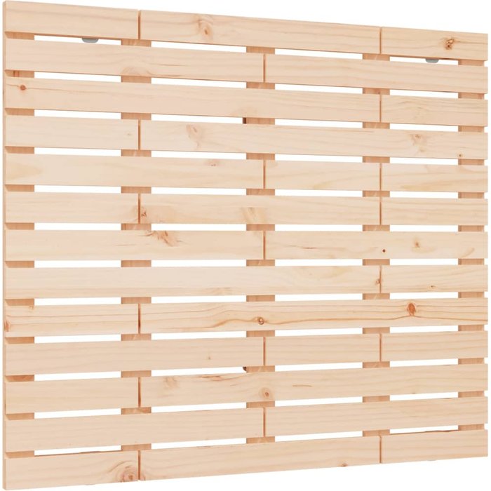 Cabecero de cama de pared madera maciza de pino 146x3x91,5 cm - comfortxl