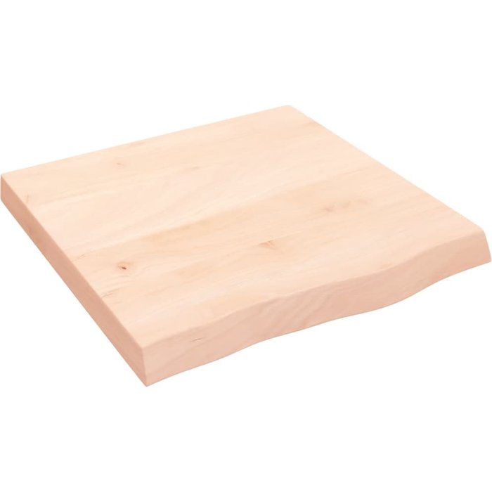 Estante de pared 60x60x(2-6) cm madera maciza de roble sin tratar