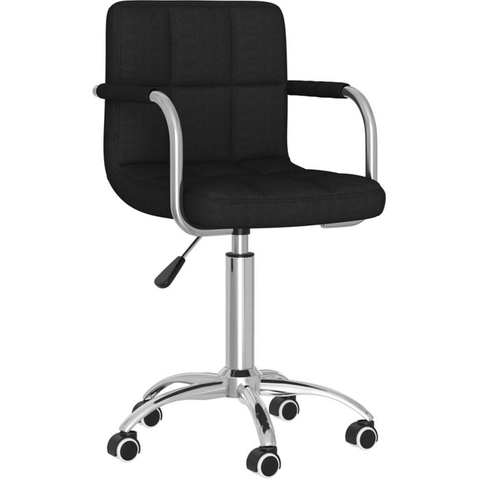 Silla de oficina | sillón oficina giratoria de tela negra cfw233882