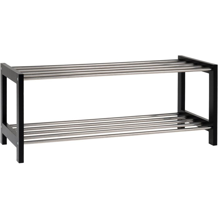 Mueble zapatero padova, madera, negro, seven design