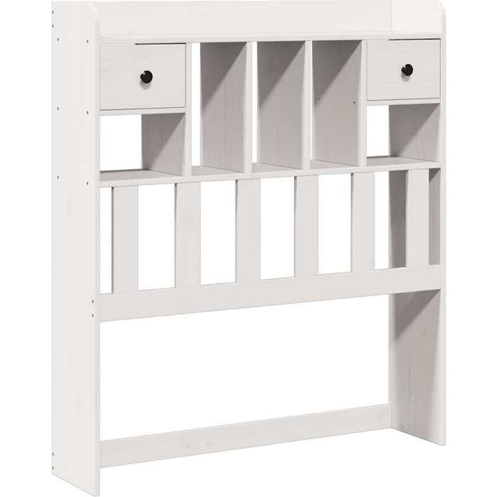 Cabecero de cama - mueble cabecero almacenaje madera maciza pino blanco 75 cm