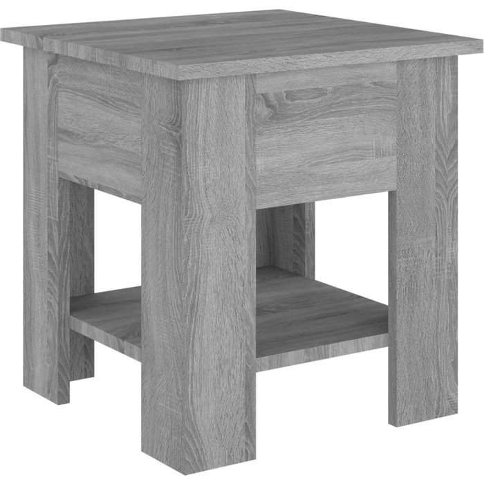 Mesa de centro madera de ingeniería gris sonoma 40x40x42 cm - comfortxl