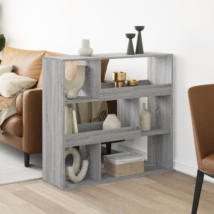 Tabique divisorio de madera de ingeniería gris sonoma - pangivo