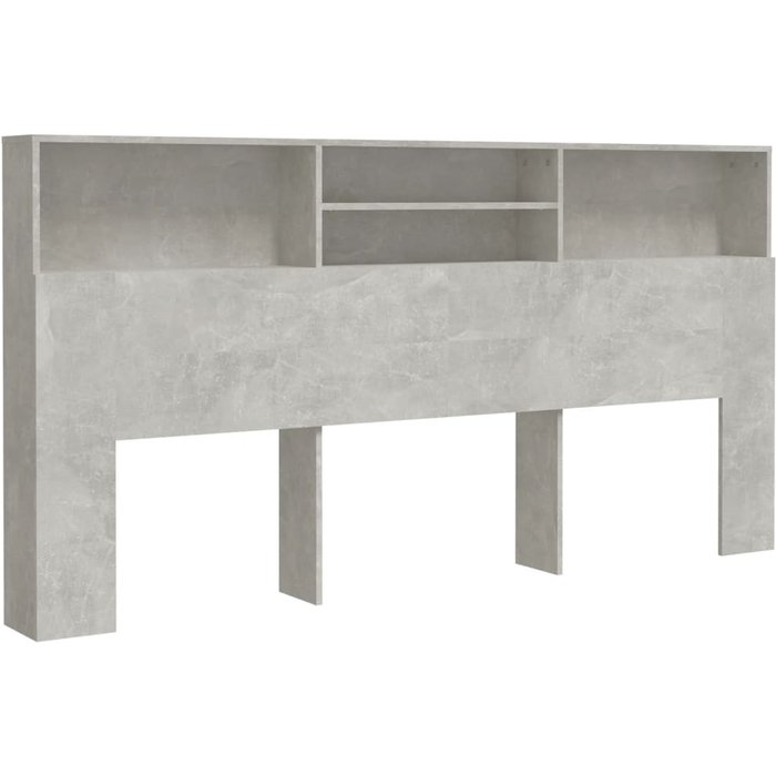 Cabecero cama mueble cabecero - gris hormigón 200x19x103,5 cm