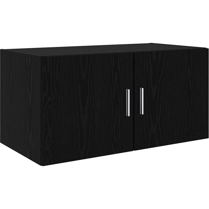 Aparador | mueble de pared roble negro 80 x 42.5 x 40 cm