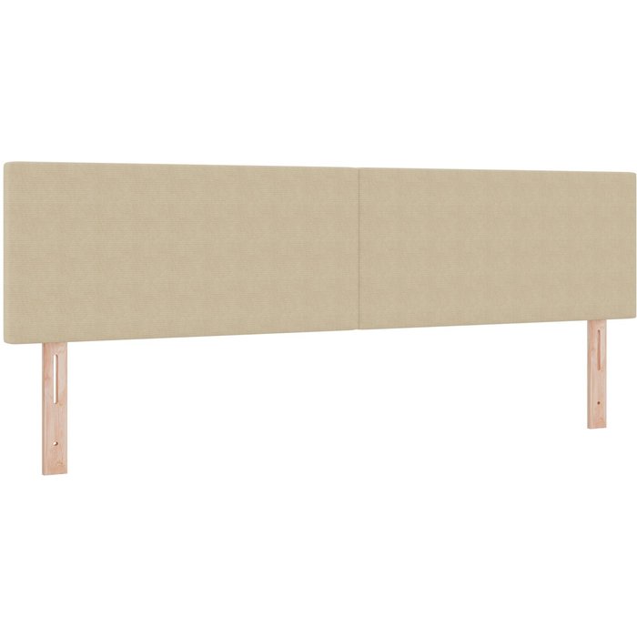 Cabezal diseño sencillo verde claro gris 180 cm tela de pana cfw3837609