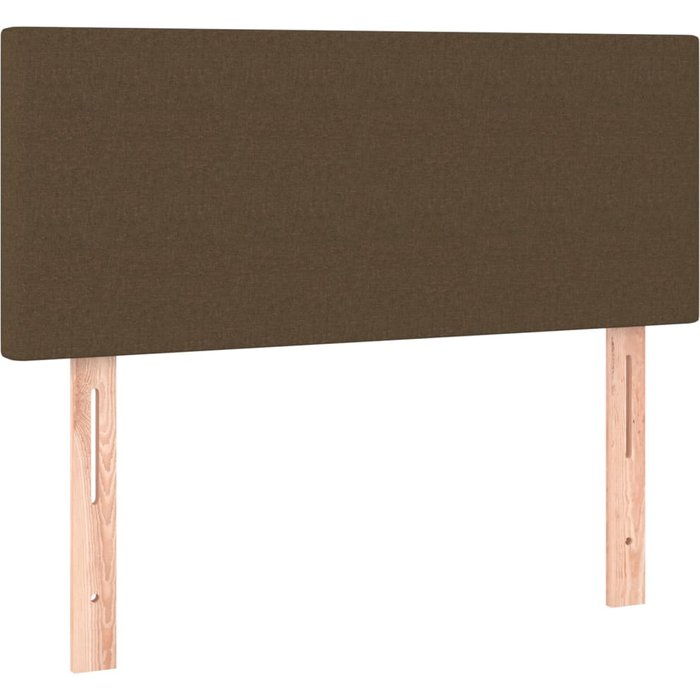 Cabecero cama - mueble cabecero de tela marrón oscuro 90x5x78/88 cm