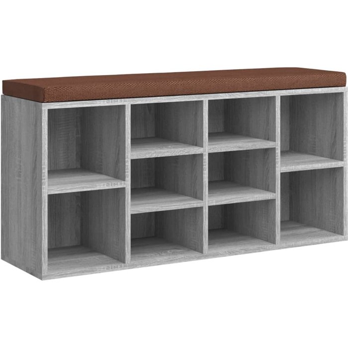 Banco zapatero sonoma 103 x 30 x 48 cm madera de ingeniería gris 02_0010935