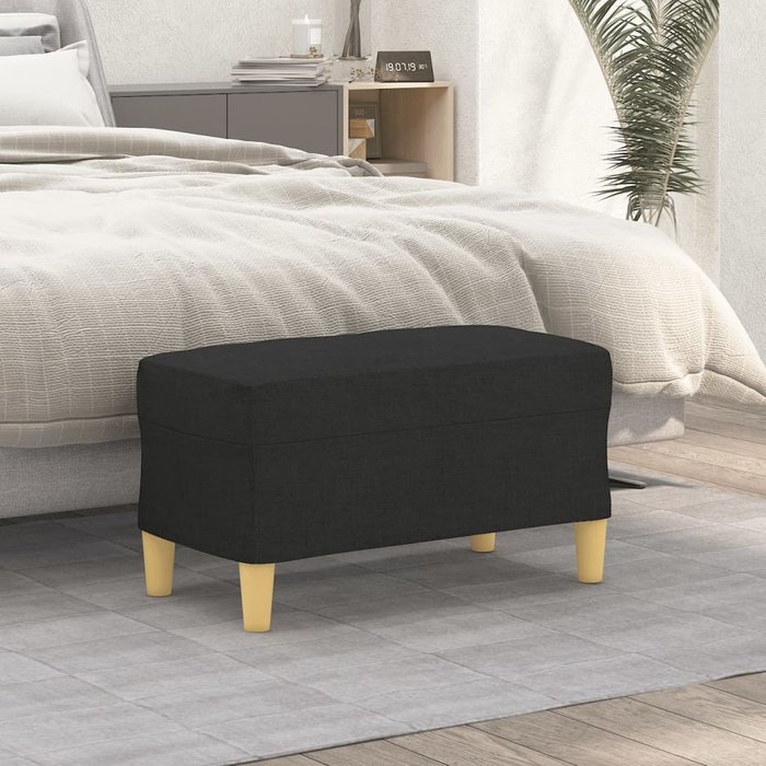 Banco interior | banco de tela negro 70x35x41 cm cfw65916