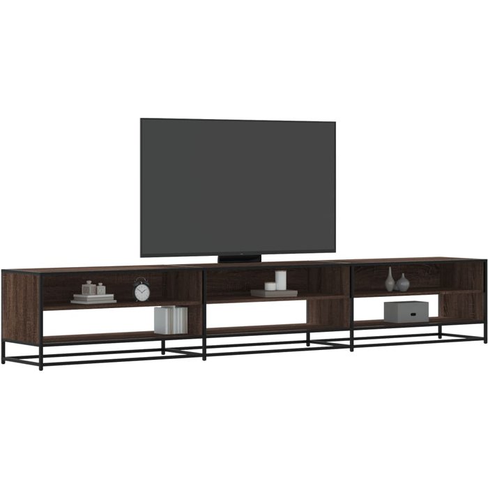 Mueble para tv madera de ingeniería marrón roble 270x40x46 cm vidaxl