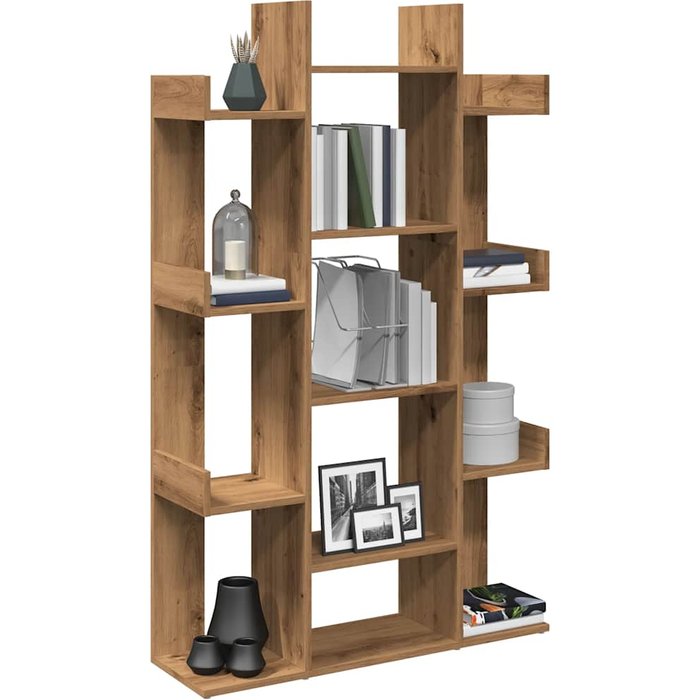 Librería artesanal de roble 86x25,5x140 cm de madera contrachapada