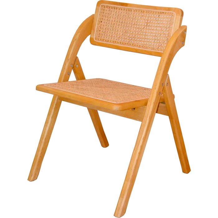 Silla kala natural eme mobiliario fabricada en madera de olmo. silla plegable