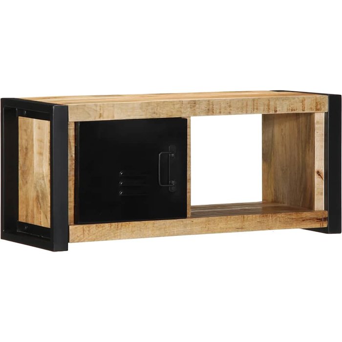 Mueble para la tv 80x30x35 madera maciza mango rugosa