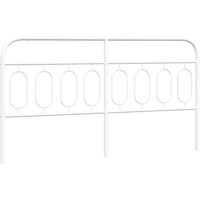 Cabecero cama - mueble cabecero de repuesto de metal blanco 160 cm