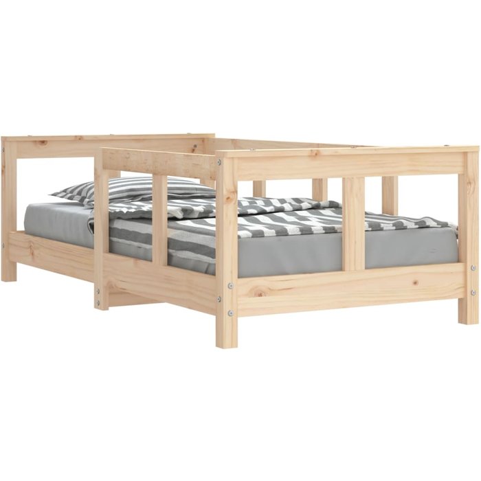 Estructura de cama para ni?os madera maciza de pino 70x140 cm — comfortxl