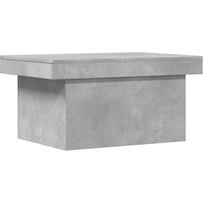 Mesa de centro de madera compuesta gris hormigón 100x55x40 cm