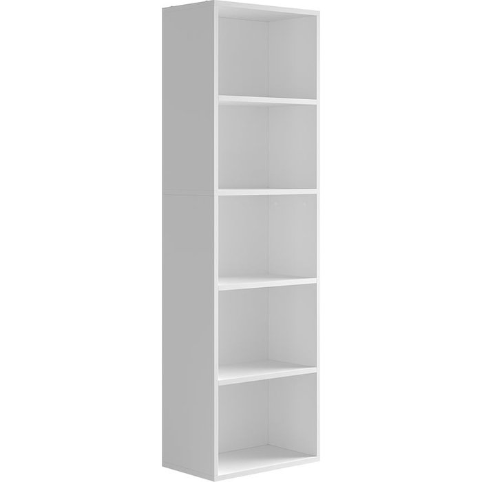 Vicco estantería bob, blanco, 40 x 132 cm con 5 compartimentos