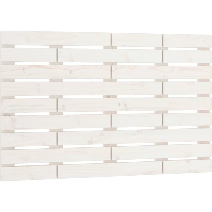 Cabecero de cama - mueble cabecero de pared madera maciza pino blanco 81x3x63 cm