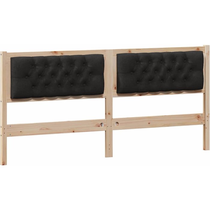 Cabecero cama - mueble cabecero otro marrón y negro 160 cm madera maciza de pino