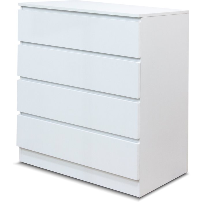 Comoda 4 cajones berni, blanco 76x81 cm