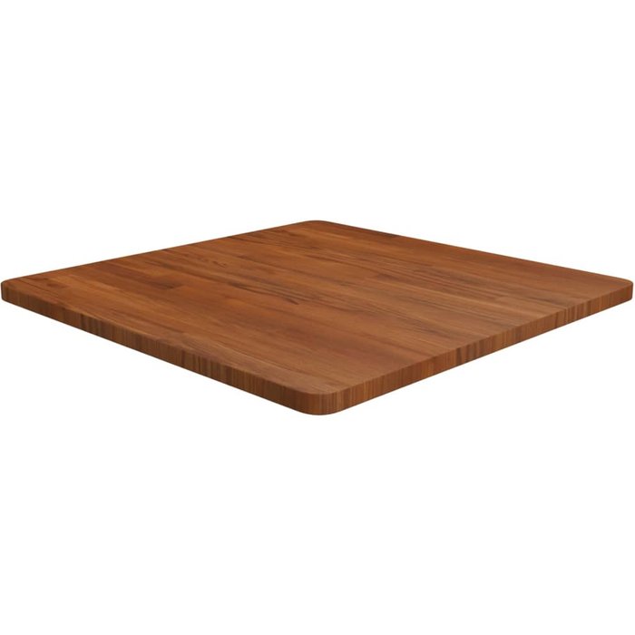 Tablero de mesa cuadrada madera roble marrón oscuro 70x70x2,5cm - comfortxl