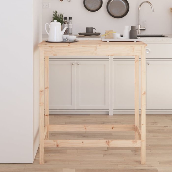 Mesa alta 100x50x110 cm madera maciza de pino