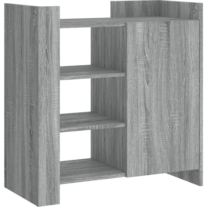 Aparador de madera de ingeniería gris sonoma 73,5x35x75 cm - comfortxl