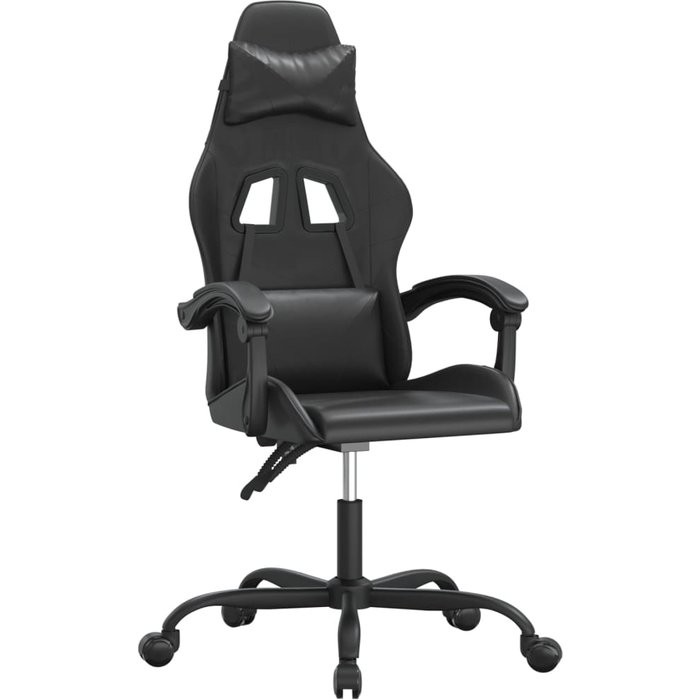 Silla gaming | silla de oficina giratoria cuero sintético negro cfw51900