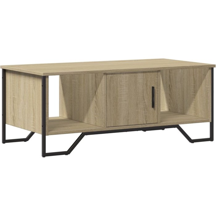 Mesa de centro madera de ingeniería roble sonoma 100x51x40 cm - comfortxl