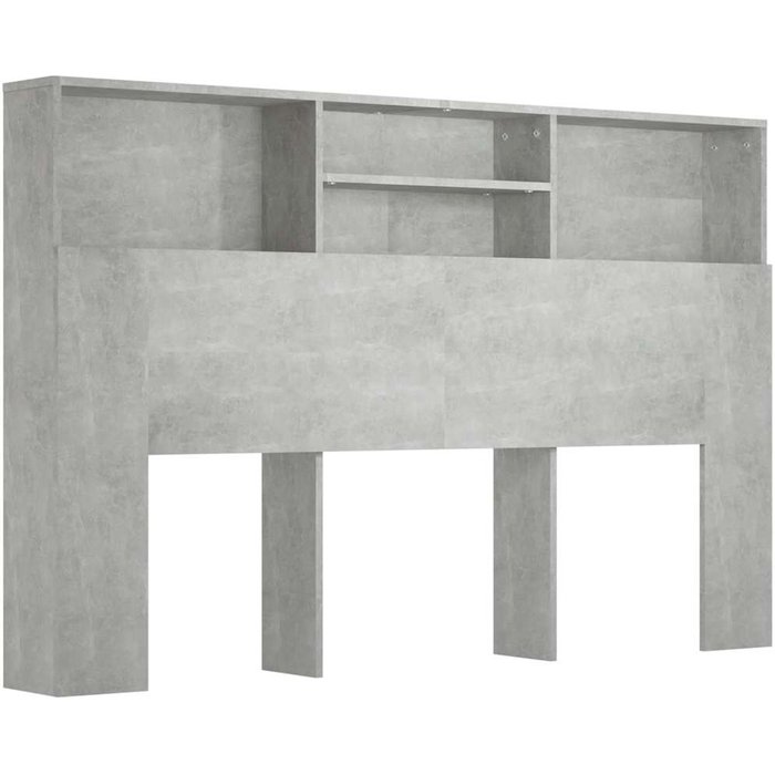 Cabecero cama mueble cabecero - gris hormigón 160x19x103,5 cm