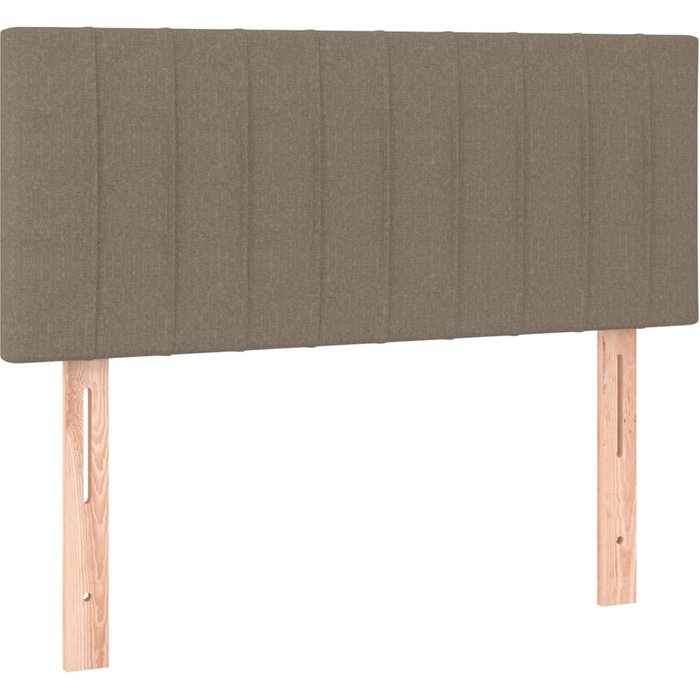 Cabecero cama - mueble cabecero de tela gris taupe 100x5x78/88 cm